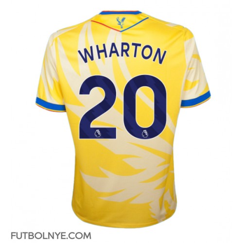 Camiseta Crystal Palace Adam Wharton #20 Visitante Equipación 2024-25 manga corta